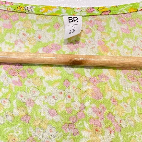 Nordstrom BP Green Hannah Kate Surplice V-Neck Crop Top Small NWT - Picture 15 of 15